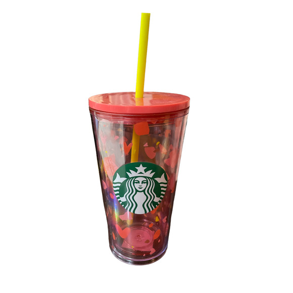 New! Starbucks 2020 Valentines Tumbler with Straw - Picture 1 of 6